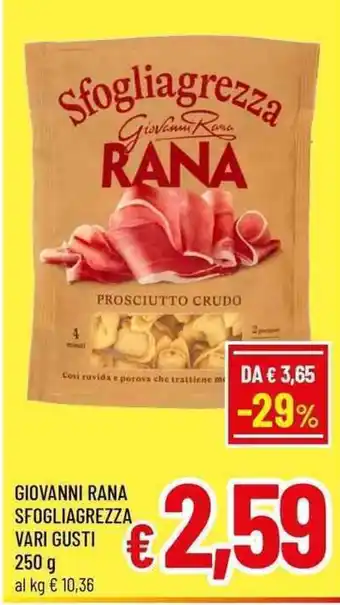 A&O Sfogliagrezza Giovanni Rana offerta