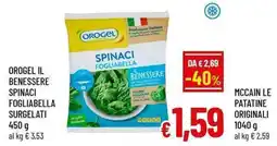 A&O OROGEL SPINACI FOGLIABELLA offerta