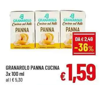 A&O GRANAROLO Panna Cucina offerta