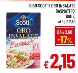A&O Scotti ORO INSALATE Basmati 10' offerta