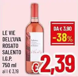 A&O LE VIE DELL'UVA ROSATO SALENTO I.G.P. offerta