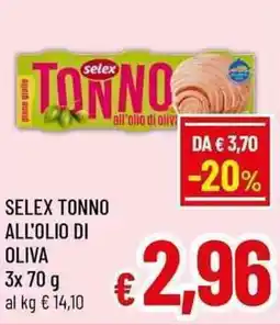 A&O SELEX TONNO ALL'OLIO DI OLIVA offerta