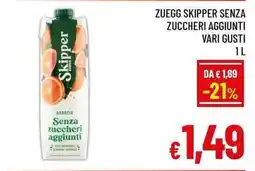 A&O Skipper Senza zuccheri aggiunti offerta