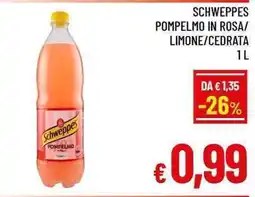 A&O Schweppes Pompelmo offerta