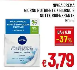 A&O NIVEA CREMA GIORNO NUTRIENTE / GIORNO E NOTTE RIGENERANTE offerta