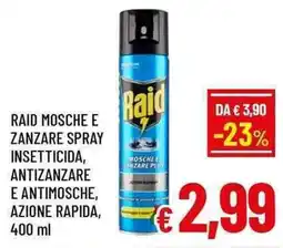 A&O Raid Mosche e Zanzare Spray offerta