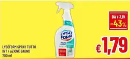 A&O LYSOFORM SPRAY TUTTO IN 1 / AZIONE BAGNO offerta