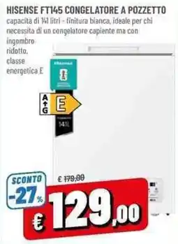 A&O HISENSE FT145 CONGELATORE A POZZETTO offerta