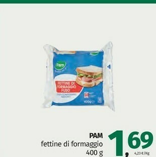 Pam Pam fettine di formaggio offerta