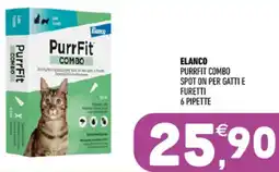Ayoka Elanco purrfit combo spot on per gatti e furetti offerta
