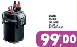 Ayoka Askoll pratiko 100 super silent 3.0 filtro esterno offerta
