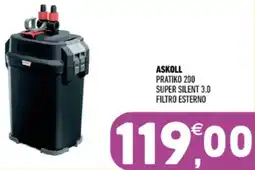 Ayoka Askoll pratiko 200 super silent 3.0 filtro esterno offerta
