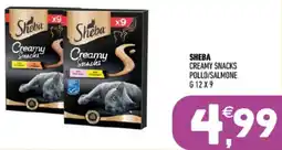 Ayoka Sheba creamy snacks pollo/salmone offerta