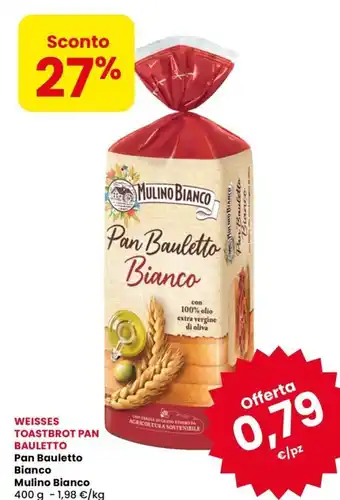Eurospar Pan Bauletto Bianco Mulino Bianco offerta