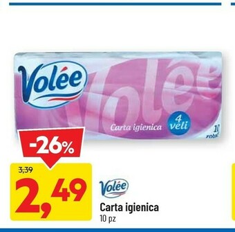 DPiù Volee carta igienica offerta