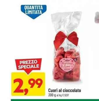 DPiù Cuori al cioccolato 300 g offerta