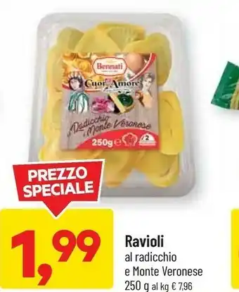 DPiù Ravioli al radicchio e monte veronese offerta