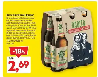 DPiù Karlsbrau radler birra offerta