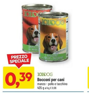 DPiù 101dog bocconi per cani offerta