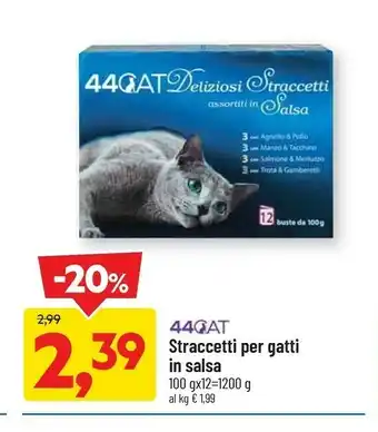 DPiù 44cat straccetti per gatti in salsa offerta