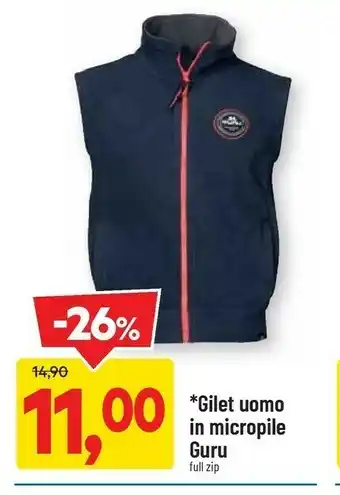 DPiù Gilet uomo in micropile guru offerta