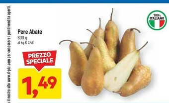 DPiù Pere abate offerta