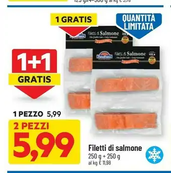 DPiù Filetti di salmone offerta