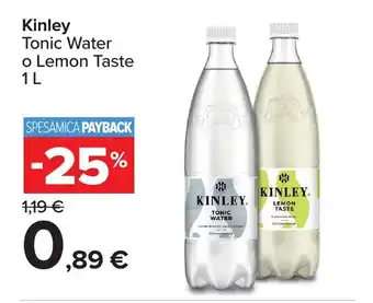 Kinley Tonic Water o Lemon Taste