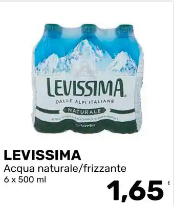 Levissima acqua naturale/frizzante