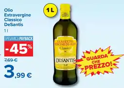 Carrefour Olio Extravergine Classico DeSantis offerta