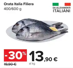 Carrefour Orata Italia Filiera offerta