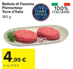 Carrefour Battuta di Fassona Piemontese Terre d'Italia offerta