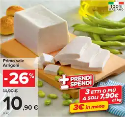 Carrefour Primo sale Arrigoni offerta