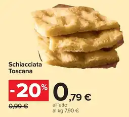 Carrefour Schiacciata Toscana offerta