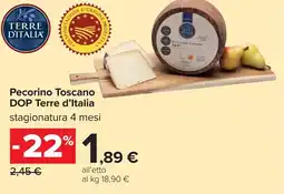 Carrefour Pecorino Toscano DOP Terre d'Italia offerta