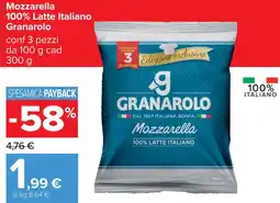 Carrefour Mozzarella Granarolo offerta