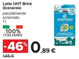 Carrefour Latte UHT Brick Granarolo offerta