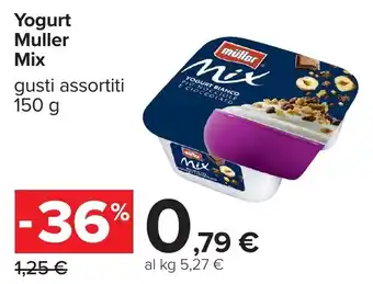 Carrefour Yogurt Muller Mix offerta