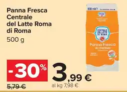 Carrefour Panna Fresca Centrale del Latte Roma di Roma offerta