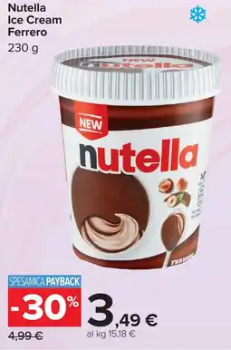 Carrefour Nutella Ice Cream Ferrero offerta