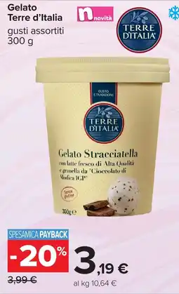 Carrefour Gelato Stracciatella Terre d'Italia offerta