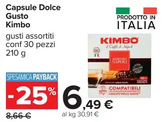 Carrefour Capsule Dolce Gusto Kimbo offerta