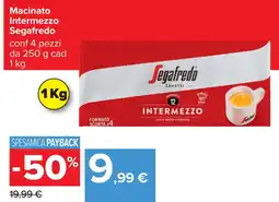 Carrefour Macinato Intermezzo Segafredo offerta