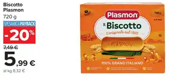 Carrefour Biscotto Plasmon offerta