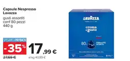 Carrefour Capsule Nespresso Lavazza offerta