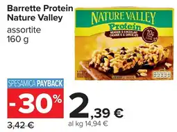 Carrefour Barrette Protein Nature Valley offerta