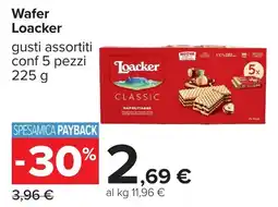 Carrefour Wafer Loacker offerta
