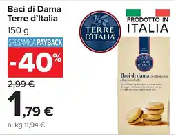 Carrefour Baci di Dama Terre d'Italia offerta