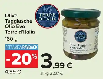 Carrefour Olive Taggiasche Olio Evo Terre d'Italia offerta