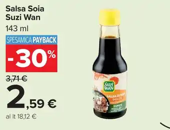 Carrefour Salsa Soia Suzi Wan offerta